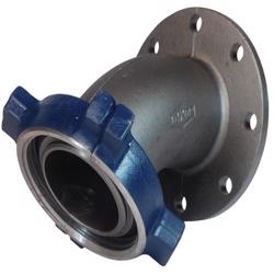 HUM206400FLG-45 One-Piece Flange x Male Hammer Union 45° Elbow Adapter